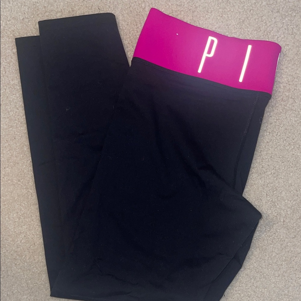 Victoria's Secret Black and Pink Leggings